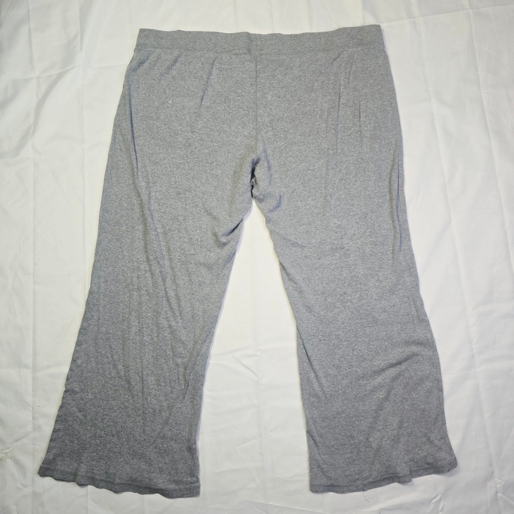 Old Navy Women's XXL Lounge Pants Gray Drawstring Wide Leg Jersey Knit Q39 - Picture 8 of 12